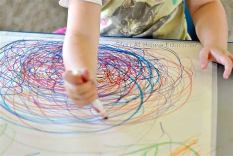 Big Scribbling Art for Toddlers | Art activities for toddlers, Toddler ...