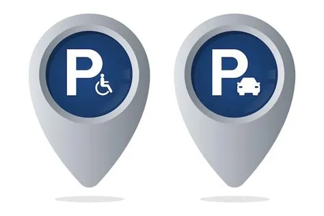 Premium Vector | Parking and disabled parking location pins gradient