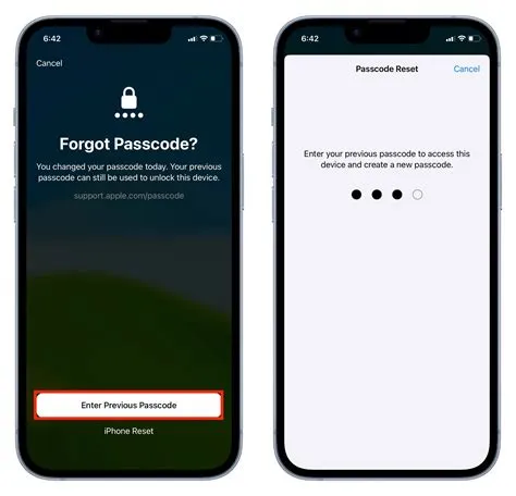 How to reset your iPhone passcode using your previous passcode