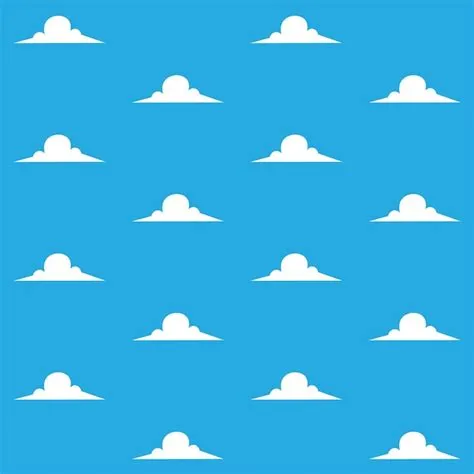 Premium Vector | Simple clouds vector seamless pattern