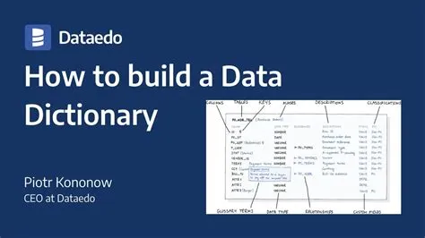 Data Dictionary Glossary at Laura Strong blog