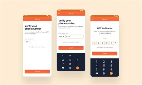 App Signup with OTP UX UI Design | Figma