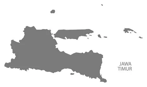 East Java Indonesia Map Grey Stock Illustration - Download Image Now ...