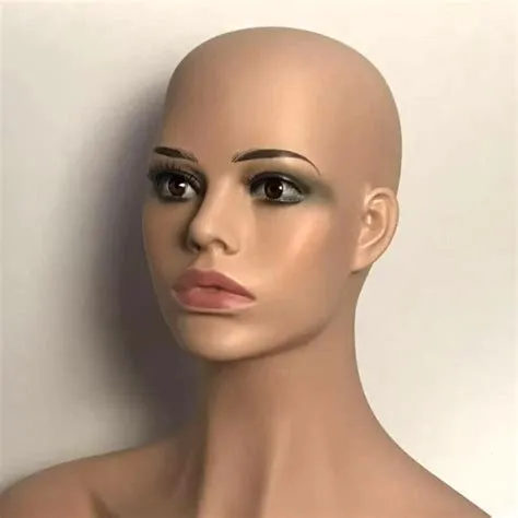 Realistic Female Mannequin Head Display Hat Wig Gl... – Grandado