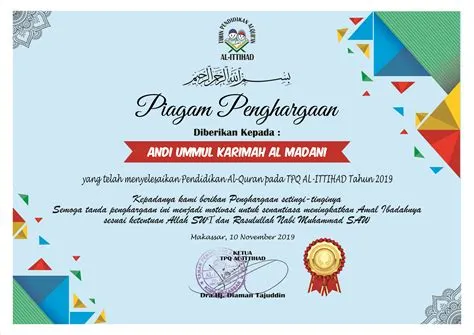 Contoh Design Sijil Penghargaan / Template Sijil Kpenghargaan Pdf ...