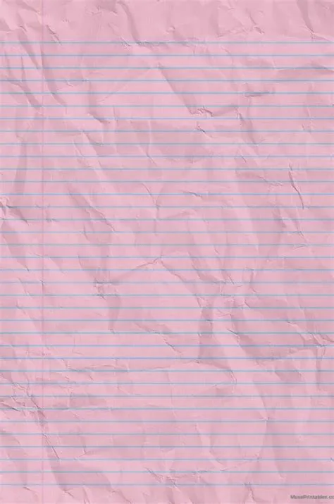 Pink Blank Notebook Page