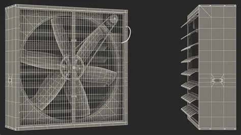 Cooling Exhaust Fan Vent Open 3D Model $33 - .3ds .blend .c4d .fbx .max ...