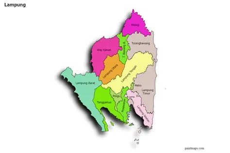 Membuat Grafik Peta Lampung Khusus Dengan Pembuat Peta Online dan Gratis