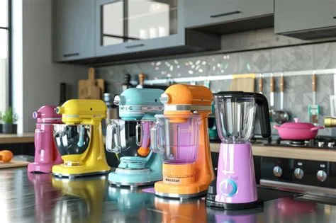 Premium Photo | Kitchen Appliance Concept Modern Multicolour Electric ...