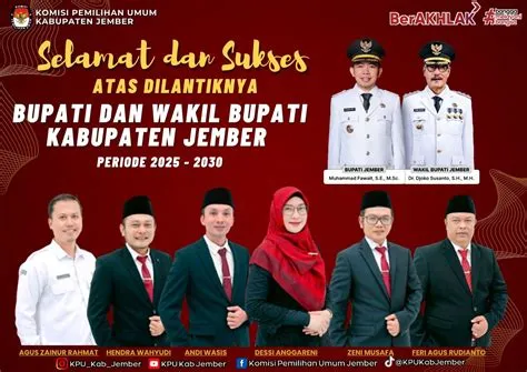 KPU Jember Ucapkan Selamat Atas Dilantiknya Bupati dan Wakil Bupati ...