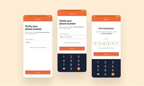 App Signup with OTP UX UI Design | Figma