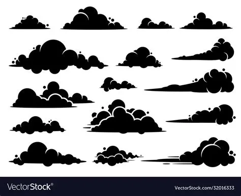 Cloud graphic design a set clouds in sky Vector Image