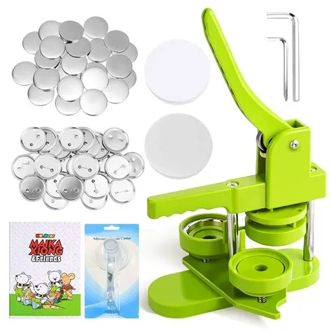 Buy Button Maker Machine 58mm Pin Badge Maker Installation-Free DIY Pin ...