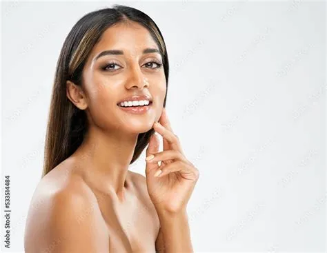 Smiling Model with perfect White Teeth. Beautiful Indian Girl Cheerful ...