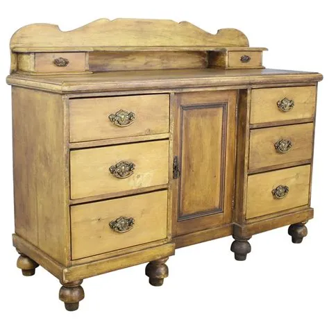 Antique English Pine Buffet, Sideboard or Dresser Base, circa 1900 at ...