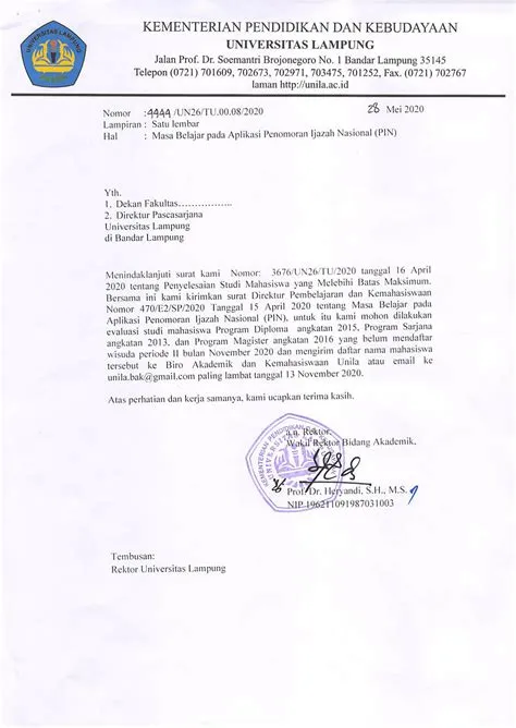 Masa Belajar Pada Aplikasi PIN – PROGRAM STUDI DOKTOR ILMU LINGKUNGAN