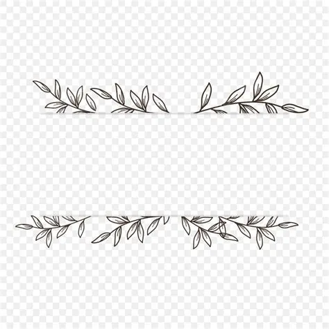 Leaf Border Design Illustration