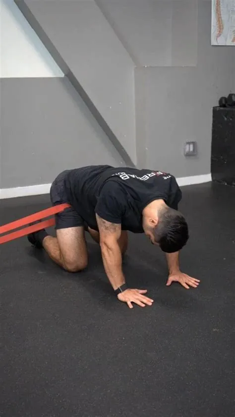 Quadruped Lateral Hip Mobilization - Band - [P]rehab