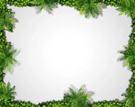 Free Vector | A nature green border background
