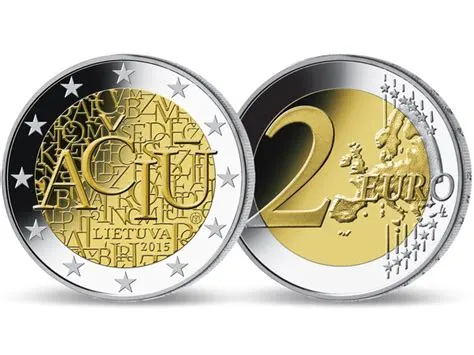 2 Euro Gedenkmünze Litauische Sprache 2015 aus Litauen"" | MDM