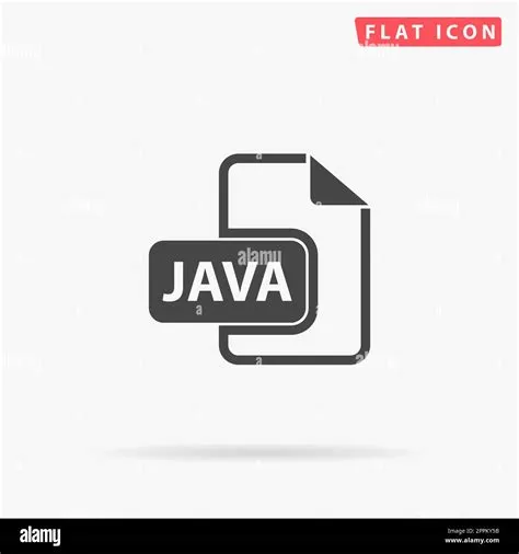 FORMAT DE fichier DE développement JAVA. Symbole noir plat simple avec ...