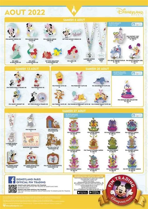 Disneyland Paris August 2022 Pin Releases - Disney Pins Blog