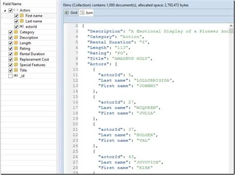 Guy Harrison - Yet Another Database Blog - Sakila sample schema in MongoDB