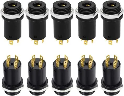 InduSKY 3.5mm Mini Stereo Jack Plug with Nuts Stereo Jack Panel Mount ...