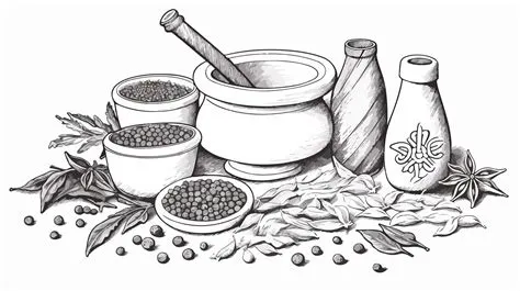 Professional Black and White Spice Icons Collection | Premium AI ...