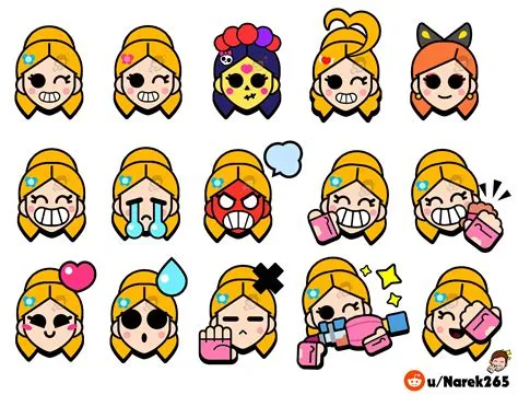 Reworked Piper pins :D : r/Brawlstars