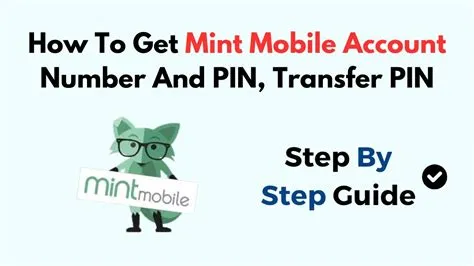 How To Get Mint Mobile Account Number And PIN, Transfer PIN - YouTube