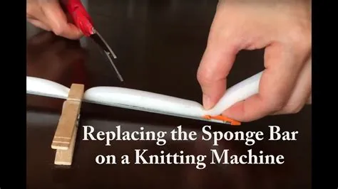 🔧 Replacing Sponge Bar Knitting Machine Singer SK 360 - YouTube