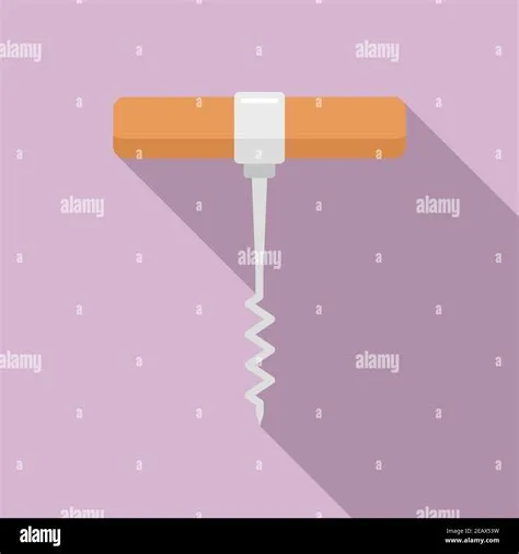 Modern corkscrew utensil icon Stock Vector Images - Alamy