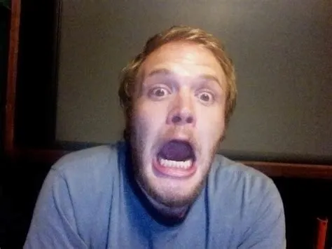 Man Scared Face Reference by ahtibat-stock