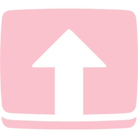 Pink upload icon - Free pink upload icons