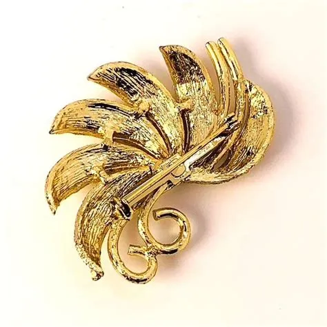 Other Gold Tone Branch Leaves Brooch Pin | Grailed