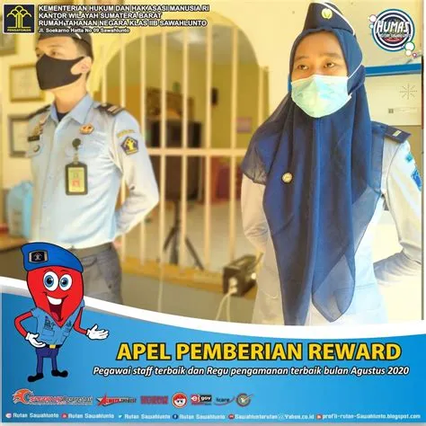 Penyematan PIN WBK sebagai Komitmen anti Korupsi Petugas RUTAN SAWAHLUNTO