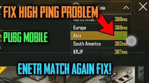 Fix ENTER MATCH AGAIN PUBG Mobile | Fix HIGH PING PUBG Mobile | Reduce ...