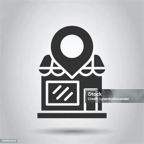 Home Pinsymbol Im Flachen Stil Hausnavigationsvektorillustration Auf ...