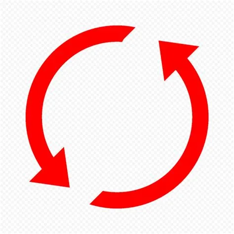 HD Circle Arrow Red Icon PNG | Citypng