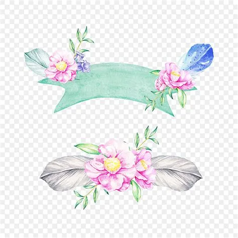 Vector Floral Banner Png