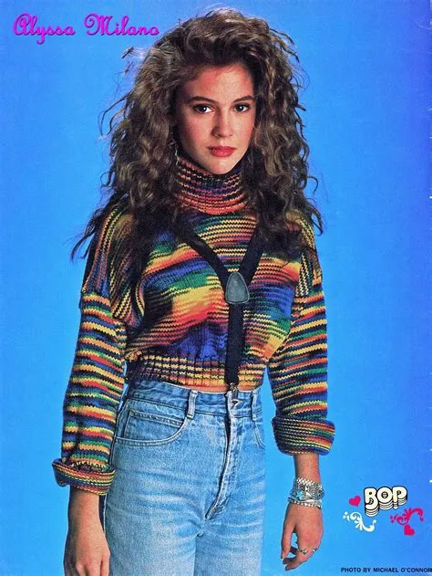 Alyssa Milano BOP Magazine | 80s fashion, 1980s fashion, 1980s fashion ...