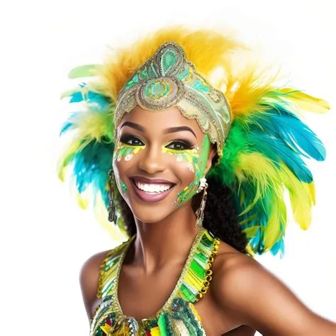 Premium AI Image | Brazilian carnival dancer woman at brazilian ...