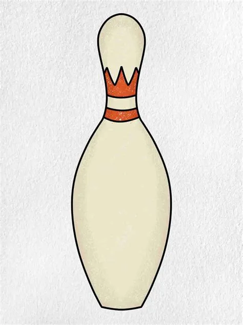 How to Draw a Bowling Pin - HelloArtsy
