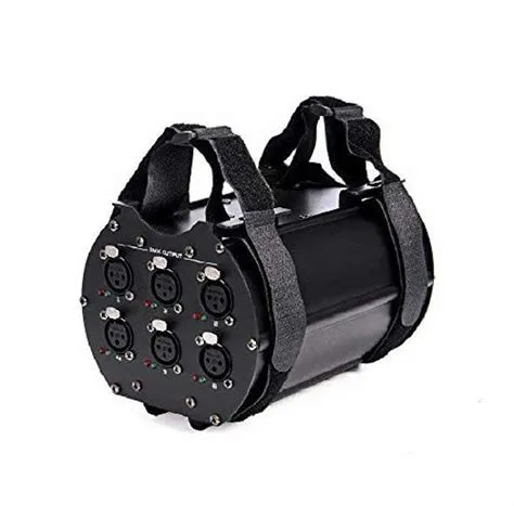 GetUSCart- MFL. 6-Way Isolated DMX Splitter Amplifier Distributor with ...