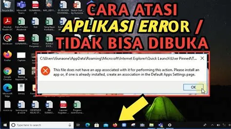 Cara Mengatasi Aplikasi tidak Bisa Dibuka di Laptop | PART 148 Komputer ...