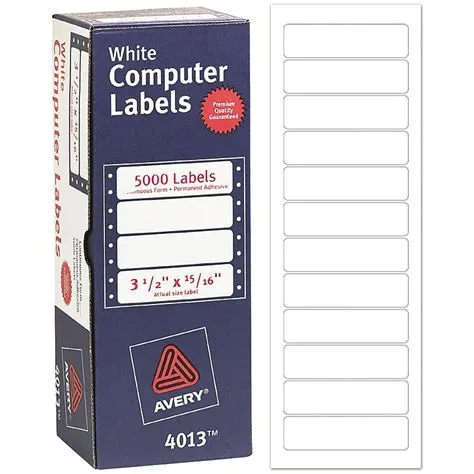 Avery Computer Labels, Dot Matrix Labels and Pin-Feed Labels, 15/16" x ...
