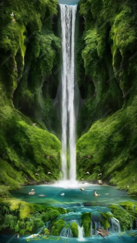 Realistic drop with an ecosystem | Premium AI-generated image