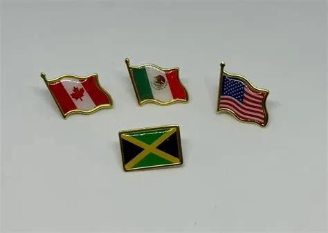Country Flag Enamel Pins National Flag Lapel Pins for Travel ...