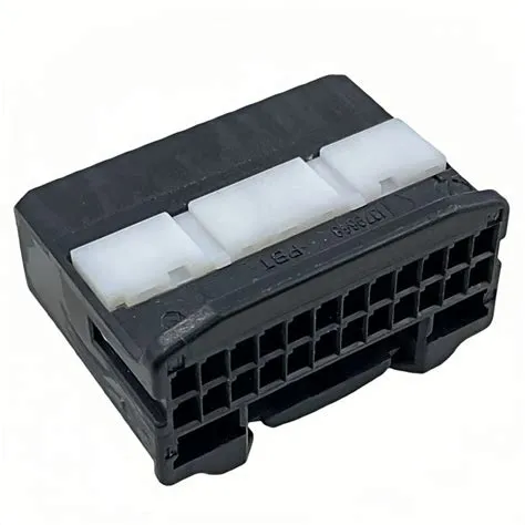 Original TE Brand Rectangular 24 Pin Female Black Housing 1379668-1 ...
